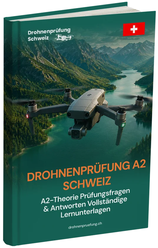 Drohnenprüfung A2 Schweiz – Vertiefte Theorie, umfassende Lernunterlagen & über 500 prüfungsnahe Fragen und Antworten