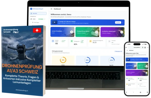A1/A3 Drohnenführerschein Combo – A1/A3 Trainingsmaterialien & E-Learning