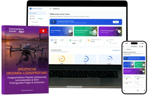 Spezielle (Specific) Kategorie Drohnenführerschein Combo – Vollständiger Kurs, Lernmaterialien & E-Learning-Plattform